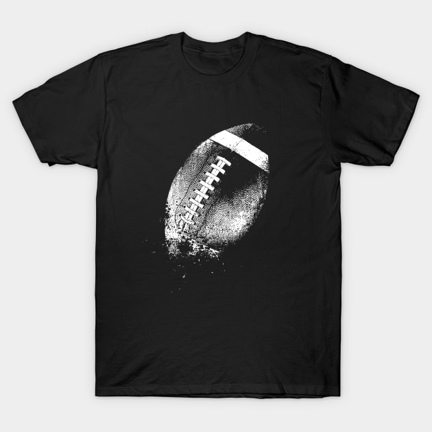 Football-American-Ball-Sports-Distressed-Eroded T-Shirt by StabbedHeart